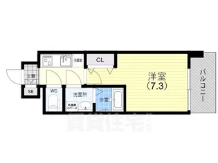 レジュールアッシュ神戸湊川公園【10階】の間取り