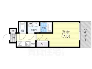 レジュールアッシュ神戸湊川公園【10階】の間取り