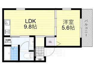 Jinパレス井高野【2階】の間取り