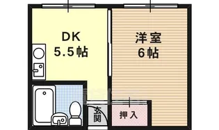 フレンドリー十三東【2階】の間取り