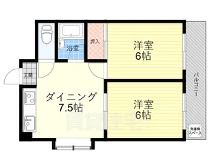 大阪府豊中市北条町1丁目【マンション】の間取り