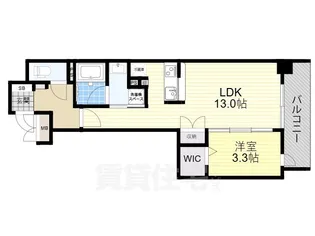 SUNREGIS NAMBA【6階】の間取り