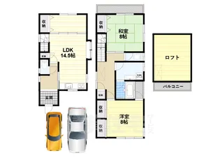 奈良県葛城市八川【一戸建】の間取り