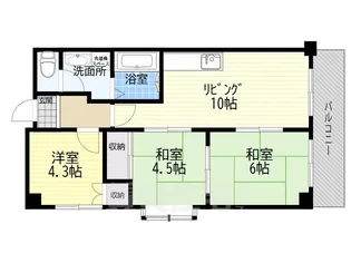 メゾン・ド・ソレイユ【6階】の間取り