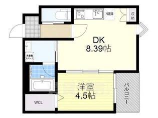 ステラキャットハート【1階】の間取り