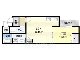 ステラキャットハート【2階】の間取り