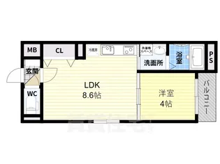 1er Camellia【2階】の間取り