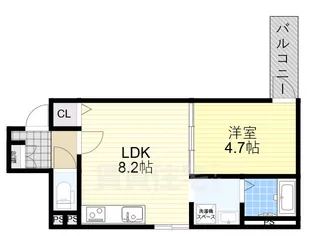 1er Camellia【1階】の間取り