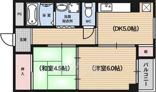 六角シティハイツ【3階】の間取り