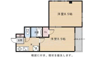 グランドールワタナベ2【3階】の間取り