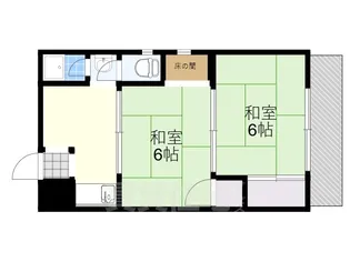 山口マンション【405号室】の間取り