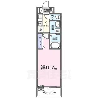 オーサム ヴィレッジ 京都桂【3階】の間取り