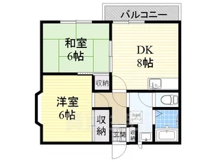 スウィートシャルム【1階】の間取り