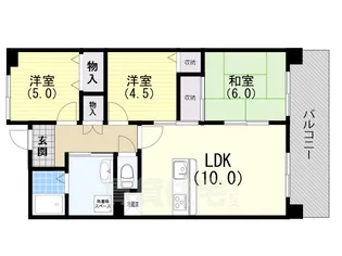 ホップス須磨【4階】の間取り