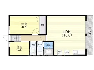 グリーンヒル白川【4階】の間取り