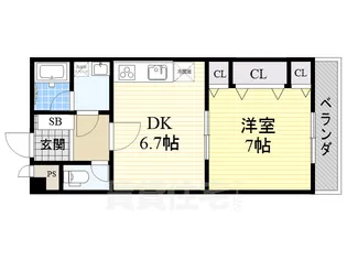 Vulcan城山【5階】の間取り