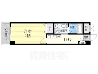 第2星栄ハイツ【7階】の間取り