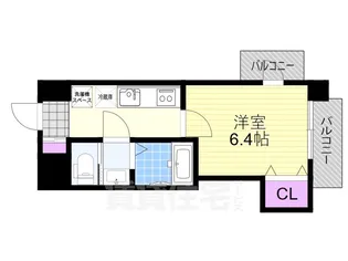 サムティ大阪CITY WEST【8階】の間取り