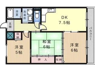 シャトレKT【102号室】の間取り