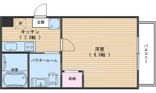 フラッティ堀川高辻【4階】の間取り