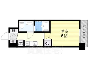 エグゼ大阪NORTHゲート【8階】の間取り