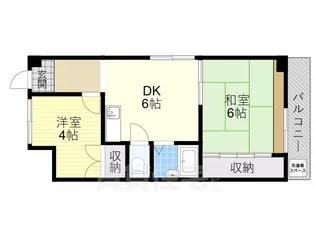 大阪府八尾市高安町北1丁目【マンション】の間取り