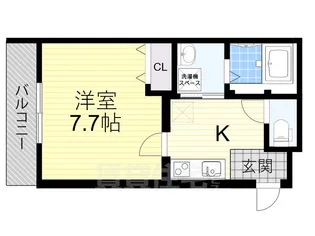 大阪府大阪市東住吉区桑津3丁目【アパート】の間取り
