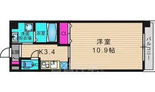 サンクスパレ桂【103号室】の間取り