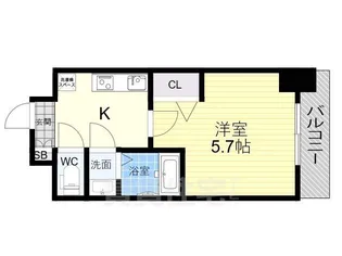 大阪府大阪市東住吉区杭全2丁目【マンション】の間取り