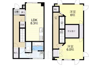 オルフェア帝塚山【2階】の間取り