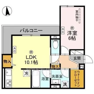 クレスト平野南【3階】の間取り