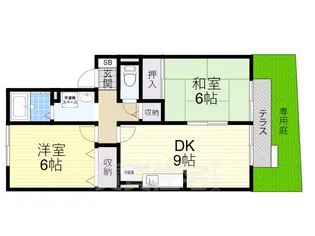 RIHITO八尾 B棟【2階】の間取り