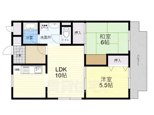 ウィステリア夙川【1階】の間取り