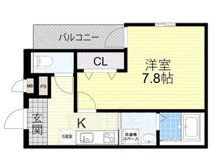 大阪府大阪市東住吉区今川4丁目【アパート】の間取り