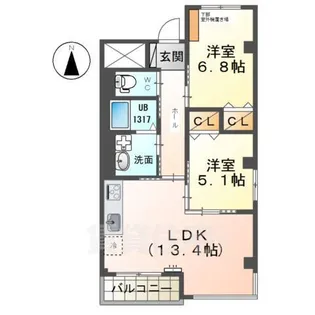 桜通りヒルズ【2階】の間取り