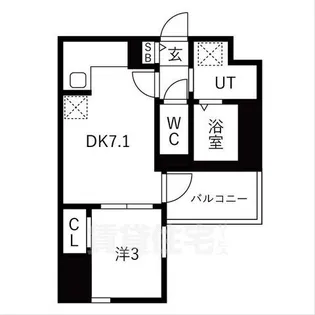 ザ・レジデンスパーク栄【3階】の間取り