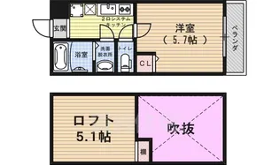 ロフティ大和【2階】の間取り