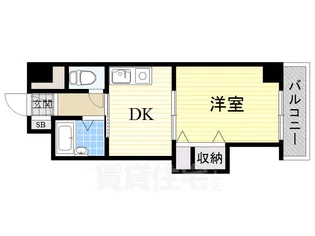 ノルデンハイム新北野【5階】の間取り