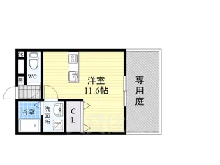 サウスローズ古市【1階】の間取り