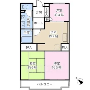 メゾンアイリス【3階】の間取り