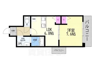 コンフォーレ栗栖野【7階】の間取り