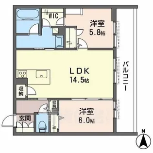 シャーメゾン ネクサス【2階】の間取り