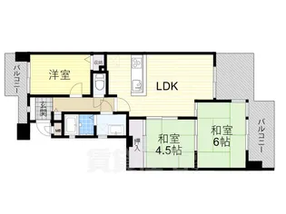 ピカソ平野【3階】の間取り