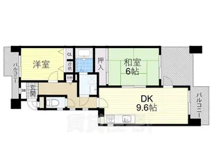 ピカソ平野【1階】の間取り