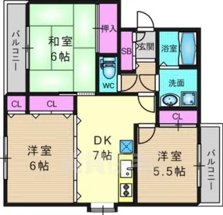 カーサナカムラ1【2階】の間取り