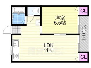 大阪府大阪市淀川区加島3丁目【マンション】の間取り