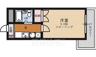 ラ・シャンブル【2階】の間取り