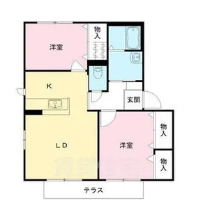 DAIKENN浜寺南町 F棟【1階】の間取り