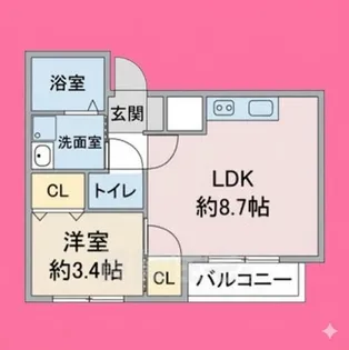 Le Blanc大須【1階】の間取り