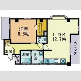 サンテラス【2階】の間取り